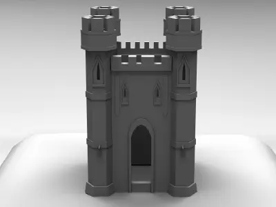 Castle Low-poly 3D model