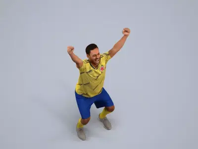 00467Xavier012 - Adult Caucasian male exercising in sports 3D model