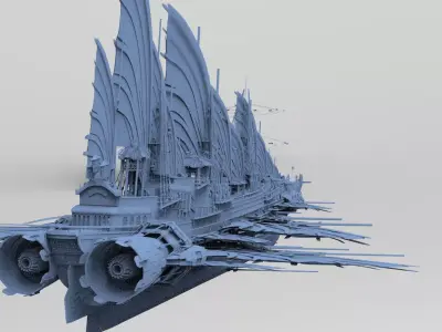 Airship Frigate 2 3D model
