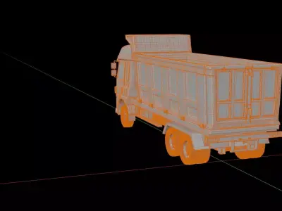 DAF CF Box Truck 2020 Dump Truck 3D model