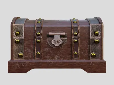Treasure Chest 3D model 2
