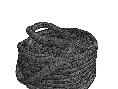 Pressure Washer Hose with Handle Nozzle Low-poly 3D model