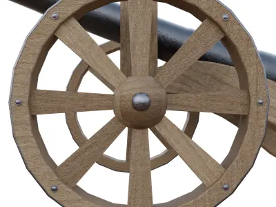 Small Cannon 3D model