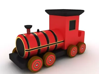 Toy Train 3D model 15