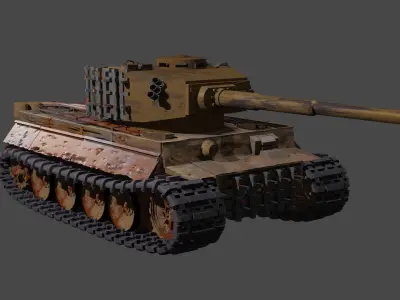  tiger 1 basic rendered 3d model  3D model