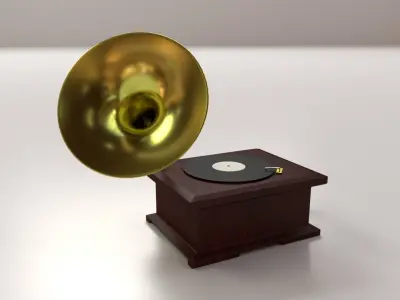 Gramophone v2 3D model