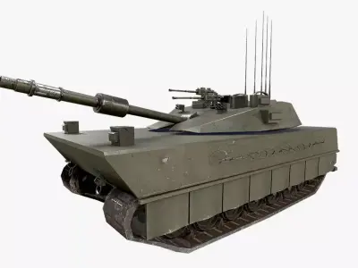M1 Abrams Tank Military Game Ready 3D model