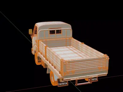 Hino Dutro Pickup Truck 3D model