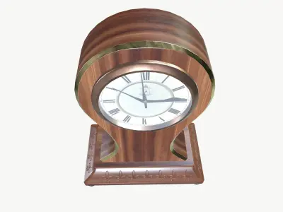 Desk Clock Low-poly 3D model