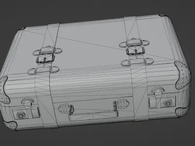 Suitcase PBR low-poly Low-poly 3D model