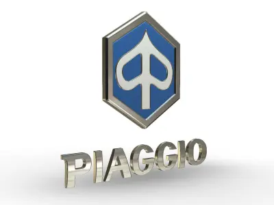piaggio logo 3D model