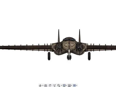 Northrop XP79b Flying Ram 3D model