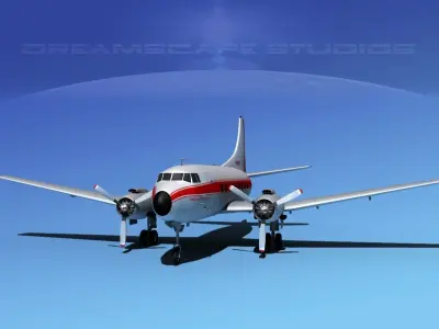 Martin 202 East Coast Flying Service 3D model