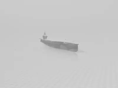 French next-generation aircraft carrier pang 3D print model