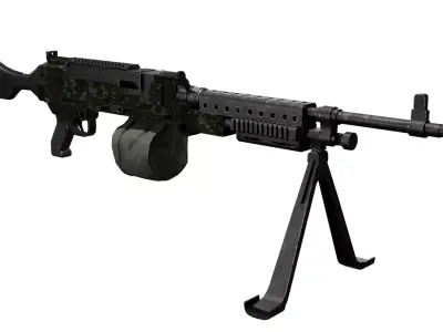 M240L Low-poly 3D model