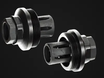 Rearden Atlas Thread Adapter Low-poly 3D model