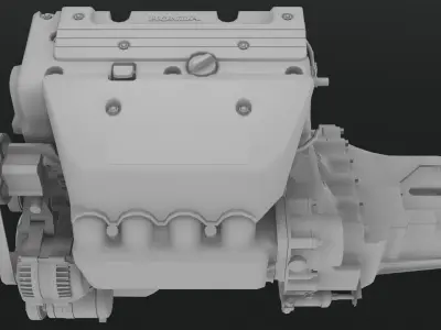 Honda K20A1 2.0L engine 3D model