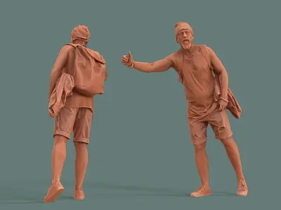 Hitchhiker Guy 3D model