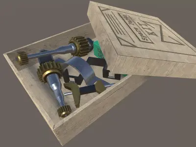 Spare Parts Kit Low-poly 3D model