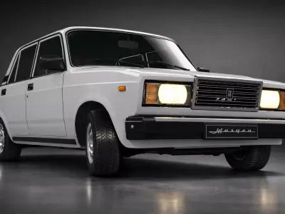 VAZ 2107 Classic Car High Poly  3D model