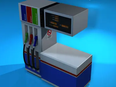Gas pump2 3D model