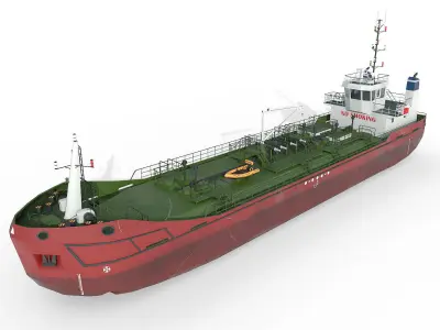 TANKER  Low-poly 3D model