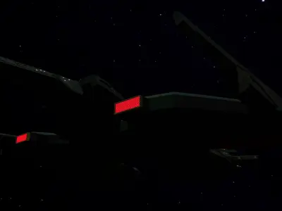 STAR TREK - KLINGON NEGH VAR CLASS Low-poly 3D model