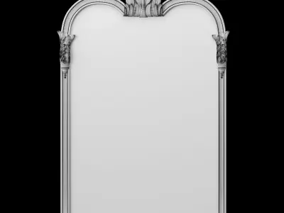 Merida Victorian Arched Mirror 3D model
