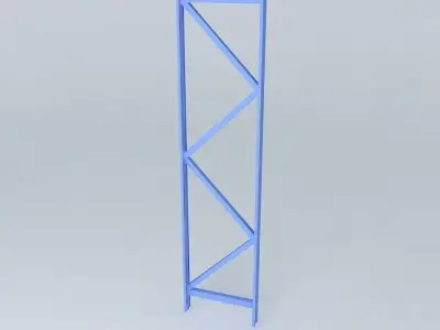 upright storage rack 3D model
