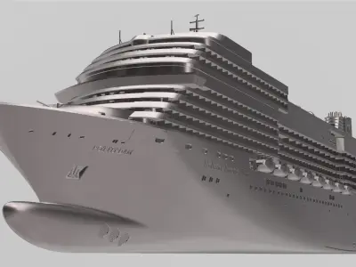 MS Rotterdam Holland Americas brand new cruise ship 2021 3D print model