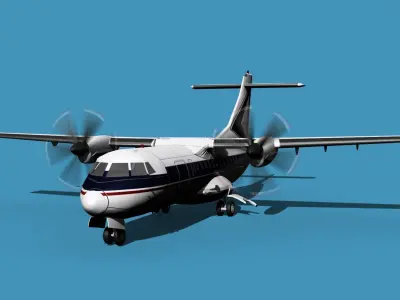 ATR-42-320 Everette Charter 3D model