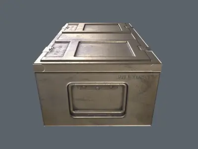 WWII Ammo Box 2 Low-poly 3D model