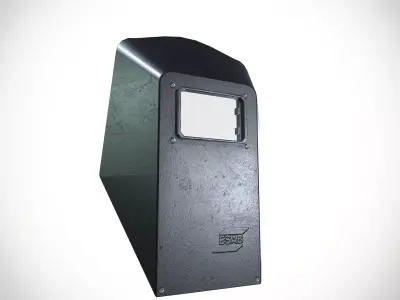 Welding Face Shield Low-poly 3D model