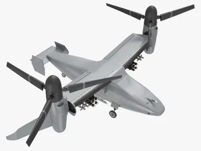 Bell V 247 Vigilant Combat Drone 3D model