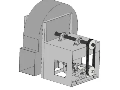 Ventilador Dayton 3C540 3D model