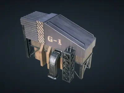 Mars KitBash - Generator Low-poly 3D model