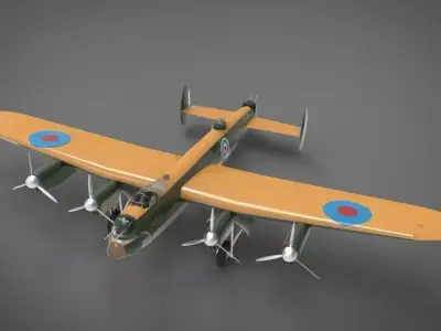 Avro Lancaster 3D model buy