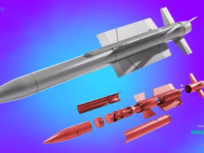 Missile V5 ASM 3D model