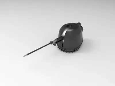 OTO Melara Naval gun 76mm 3D print model