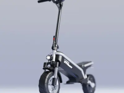 Electric scooter Prototype Ready 3D model