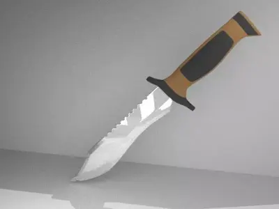 Elite Forces military knife Low-poly 3D model