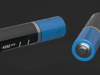 AA Battery 3D model