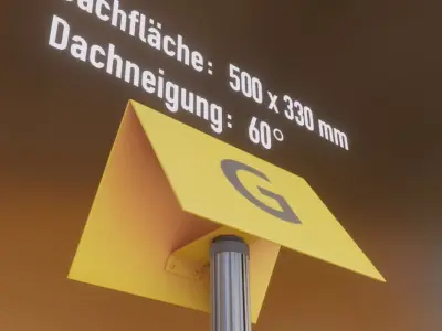 Alle Flugmarkierungshauben mit Aluminiumpfosten 3D Model Pack