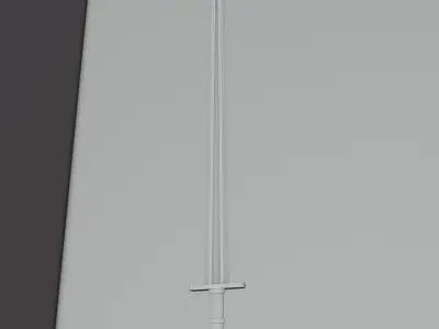 Viking Sword Low-poly 3D model 3