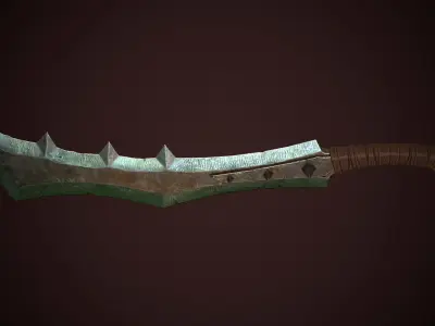Orcish Slasher 2 Low-poly 3D model