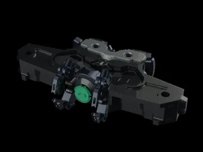 Mech part hard surface automatic 3D model