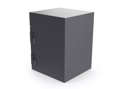 Steel Safe - Small Low-poly 3D model
