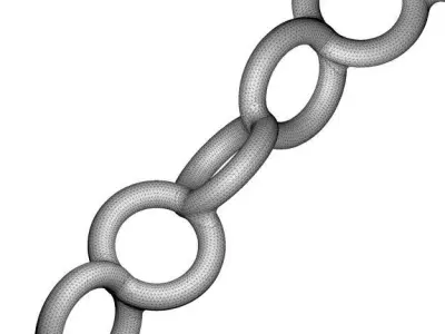 Classic Key Chain Link 3D print model