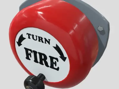 Fire Bell Low-poly 3D model