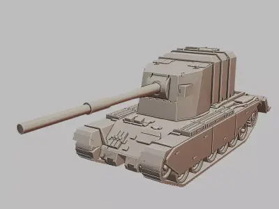 FV4005 Stage II Tank Destroyer 3D Printable Model 3D print model